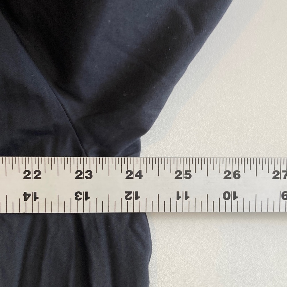 Madewell Poplin Splitneck Mini Shirtdress‎ XL Black - Picture 4 of 6